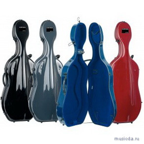 Футляр для виолончели серебристо-красный GEWA Idea Futura