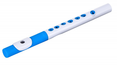 NUVO TooT (White/Blue) блокфлейта барочная + чехол