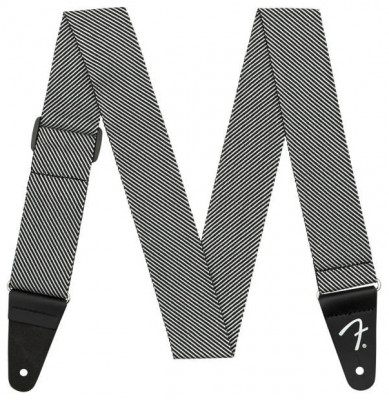 FENDER STRAP MODERN TWEED WHITE BLACK Ремень для гитары, бело-черный твид