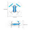 Р/У квадрокоптер Cheerson CX-17 WiFi RTF 2.4G (синий)