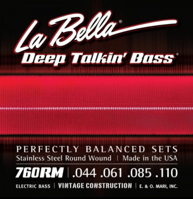 LA BELLA 760RM струны для 4-струнной бас-гитары