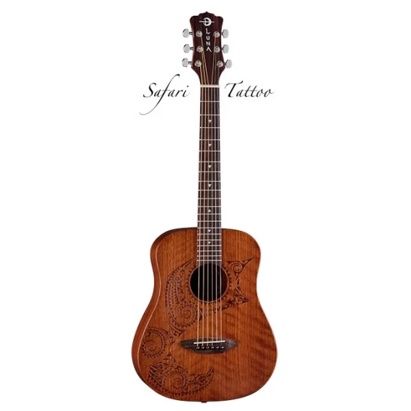 Luna SAF TATTOO акустическая гитара 3/4 набор