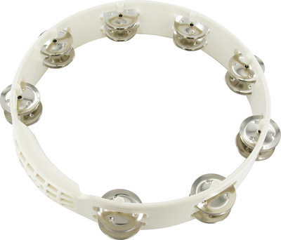 LP LPA192 Aspire 10” Plastic Tambourine White тамбурин пластиковый белый, 2x7 пар джинглов