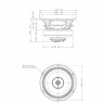 EIGHTEEN SOUND 8CX650/8 8" динамик коаксиальный 400 Вт НЧ + 140 Вт ВЧ, 8 Ом, 91/106 дБ, 60-4700 Г