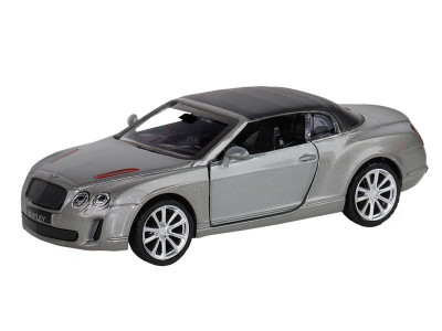 Машина "АВТОПАНОРАМА" Bentley Supersport ISR серый, 1/43, инерция, в/к 17,5*12,5*6,5 см