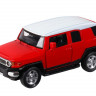 Машина "АВТОПАНОРАМА" Toyota FJ Cruiser, красный, 1/32, свет, звук, инерция, в/к 17,5*13,5*9 см