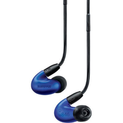 SHURE SE846-BLU+BT1-EFS премиальные беспроводные внутриканальные Bluetooth наушники, цвет синий.