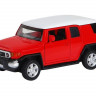 Машина "АВТОПАНОРАМА" Toyota FJ Cruiser, красный, 1/43, инерция, в/к 17,5*12,5*6,5 см