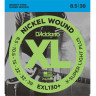 D'Addario EXL130 + - струны для электрогитары, Extra Super Light+ 8,5-39