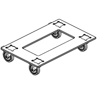 Транспортная тележка DAS AUDIO PL-EV115S металическая для 2-х EVENT-115A