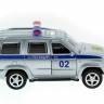 Машина "АВТОПАНОРАМА" инерц. УАЗ Патриот (полиция) 1/50, в/к 12*7*5,5 см