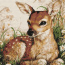 Картина по номерам 30Х30 ПЯТНИСТЫЙ ОЛЕНЕНОК (18 цветов)