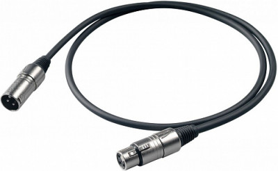 PROEL BULK250LU5 микрофонный кабель XLR мама-XLR папа 5 м