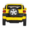 Машина "АВТОПАНОРАМА" Toyota FJ Cruiser,желтый, 1/32, свет, звук, инерция, в/к 17,5*13,5*9 см