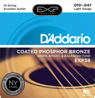 D'ADDARIO EXP38 струны для 12-струнной акустической гитары