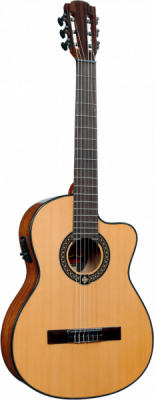 LAG OC66CE 4/4 классическая гитара со звукоснимателем