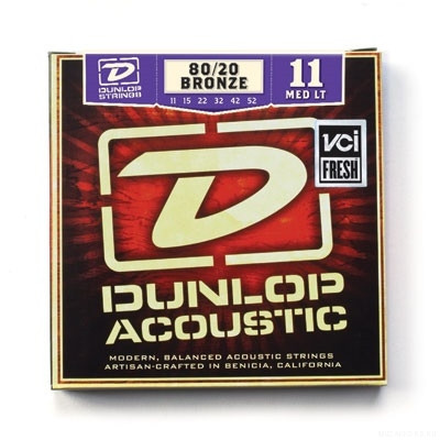 DUNLOP DAB 80/20 Bronze Medium Light 11-52 струны для акустической гитары