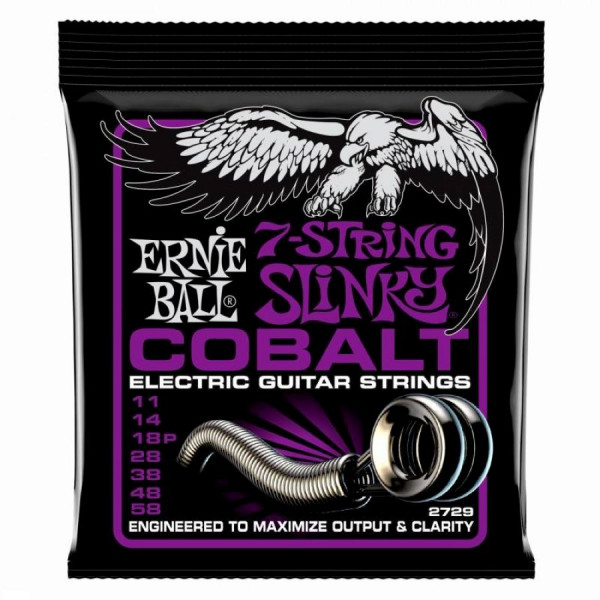 ERNIE BALL 2729 (11-58) струны для 7-струнной электрогитары