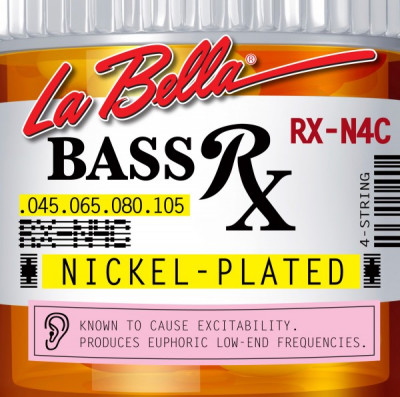 LA BELLA RX-N4C струны для 4-струнной бас-гитары