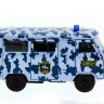 Машина "АВТОПАНОРАМА" инерц. УАЗ-452 (ОМОН) 1/50, в/к 12*7*5,5 см