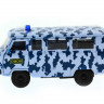 Машина "АВТОПАНОРАМА" инерц. УАЗ-452 (ОМОН) 1/50, в/к 12*7*5,5 см