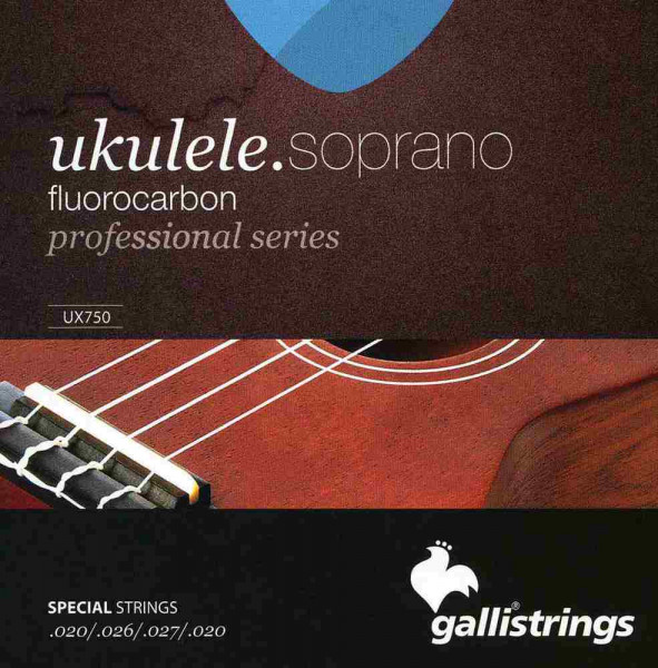 Комплект струн для сопрано укулеле GALLI STRINGS UX750