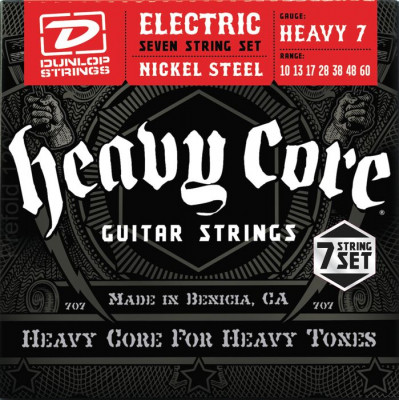 DUNLOP DHCN Heavy Core NPS HEAVY7 10-60 струны для электрогитары