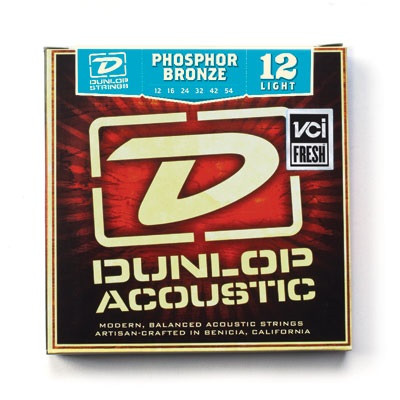 DUNLOP DAP Phosphor Bronze Light 12-54 струны для акустической вестерн гитары