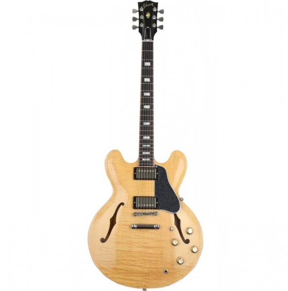 Gibson 2018 MEMPHIS ES-335 FIGURED DARK VINTAGE NATURAL полуакустическая гитара