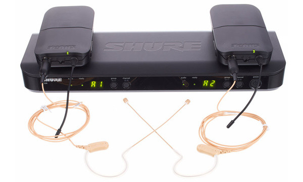 Shure BLX188E/MX53 M17 радиосистема с двумя головными микрофонами