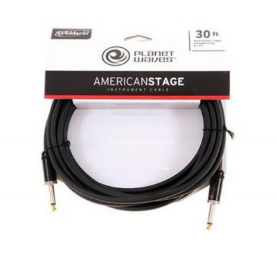 Кабель инструментальный PLANET WAVES PW-AMSG-30, American Stage джек-джек, 9,15 м.