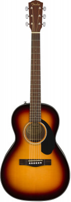 FENDER CP-60S Parlor Sunburst WN акустическая гитара