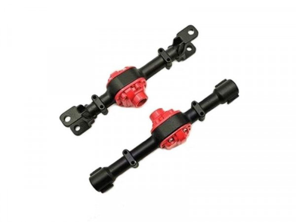 Металлические корпуса переднего и заднего мостов MN MODEL для моделей MN-90, MN-91 (черный)