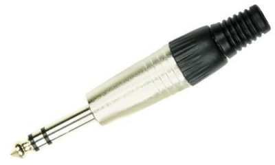HOT WIRE разъём JACK 6,3 мм металлический для кабеля D: 8 мм