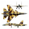 Сборная модель ZVEZDA Российский сверхманевренный истребитель Су-37, подарочный набор, 1/72
