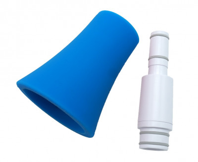 NUVO Straighten Your jSax Kit (White/Blue) прямая шейка и раструб для трансформации jSax в прямой формат