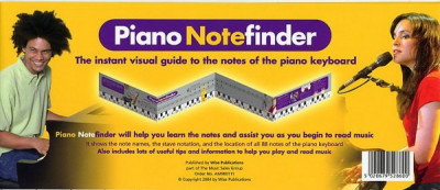 AM980111 PIANO NOTEFINDER VISUAL KEYBOARD GUIDE PF CHART