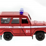 Машина "АВТОПАНОРАМА" инерц. УАЗ-469 (пожарная) 1/50, в/к 12*7*5,5 см
