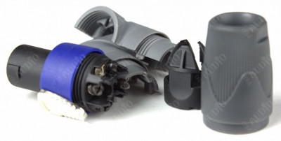 Разъём спикон 4-х контактный кабельный угловой PROAUDIO SPN-4NL