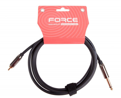 Аудио кабель FORCE FLC-09/2 jack 1/4" моно RCA, 2 м