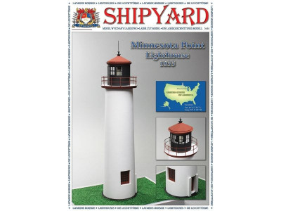 Сборная картонная модель Shipyard маяк Minnesota Point Lighthouse (№82), 1/72