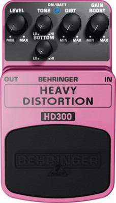 Педаль эффектов "хэви метал"-дисторшн BEHRINGER HD300 - индивидуальные регуляторы