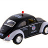 Машина Kinsmart  Volkswagen Classical Beetle (Police) инерция (1/12шт.) 1:32 б/к