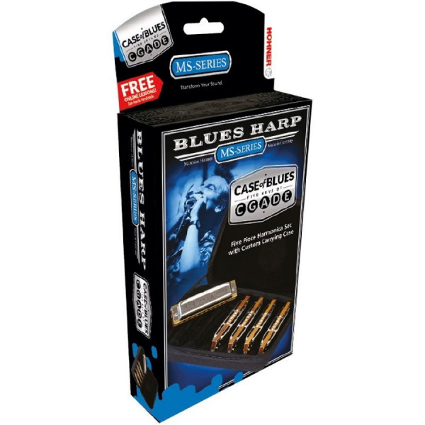 HOHNER Blues Harp (M53305xp) набор 5 гармошек (C-, D-, E-, G-, A-major)