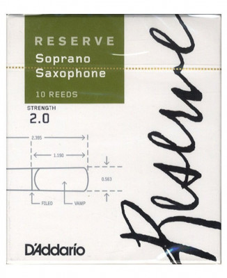 Rico DIR1020 RESERVE SSX - 10 PACK - 2.0 трости для сопрано саксофона 2x10 шт