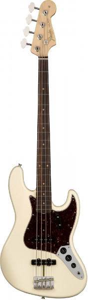 Fender American Original '60s Jazz Bass® Rosewood Fingerboard Olympic White бас-гитара с кейсом