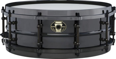 Малый барабан LUDWIG LW5514 14"*5" Black Magic series кованый обод, фурнитура Tube lugs черный никель