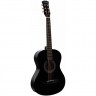 Гитара акустическая DAVINCI DF-50A Фолк черного цвета,чехол в комплекте