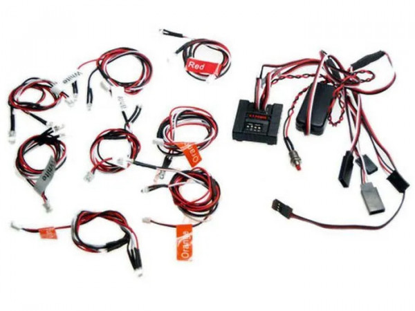 Комплект освещения G.T.Power (8 светодиодов, 6 режимов) с блоком управления