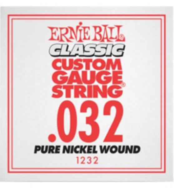 Ernie Ball 1232 калибр.032 одиночная для электрогитары/акустической гитары